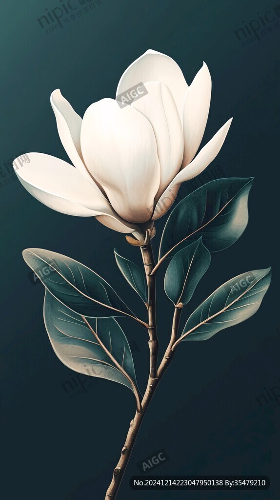 3d簡約花