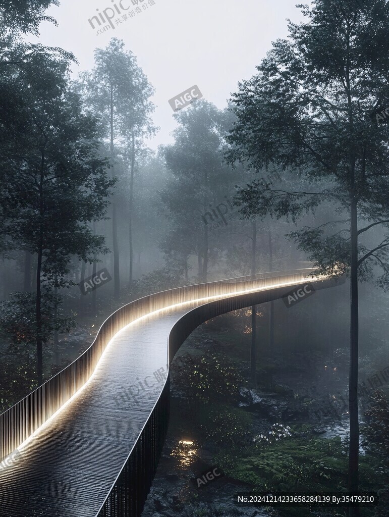心形燈棧道