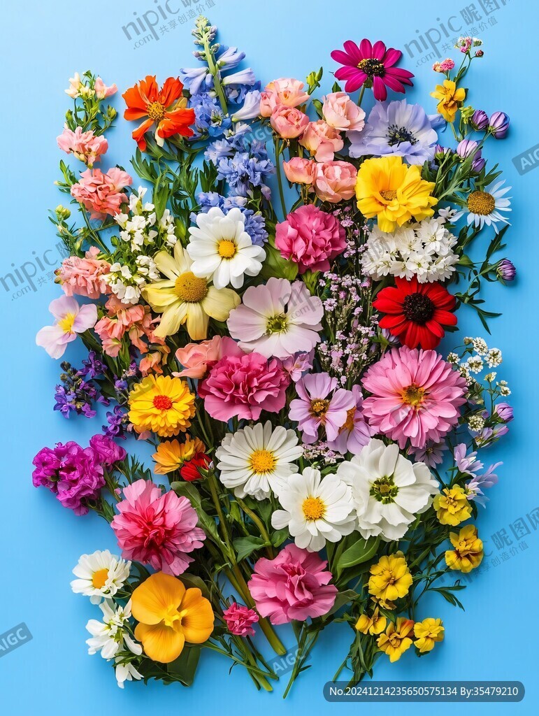 鮮花做成的