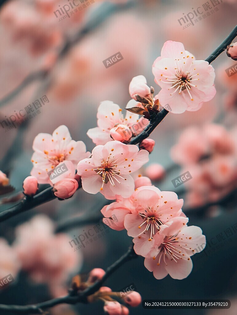 植物綻放花卉梅花