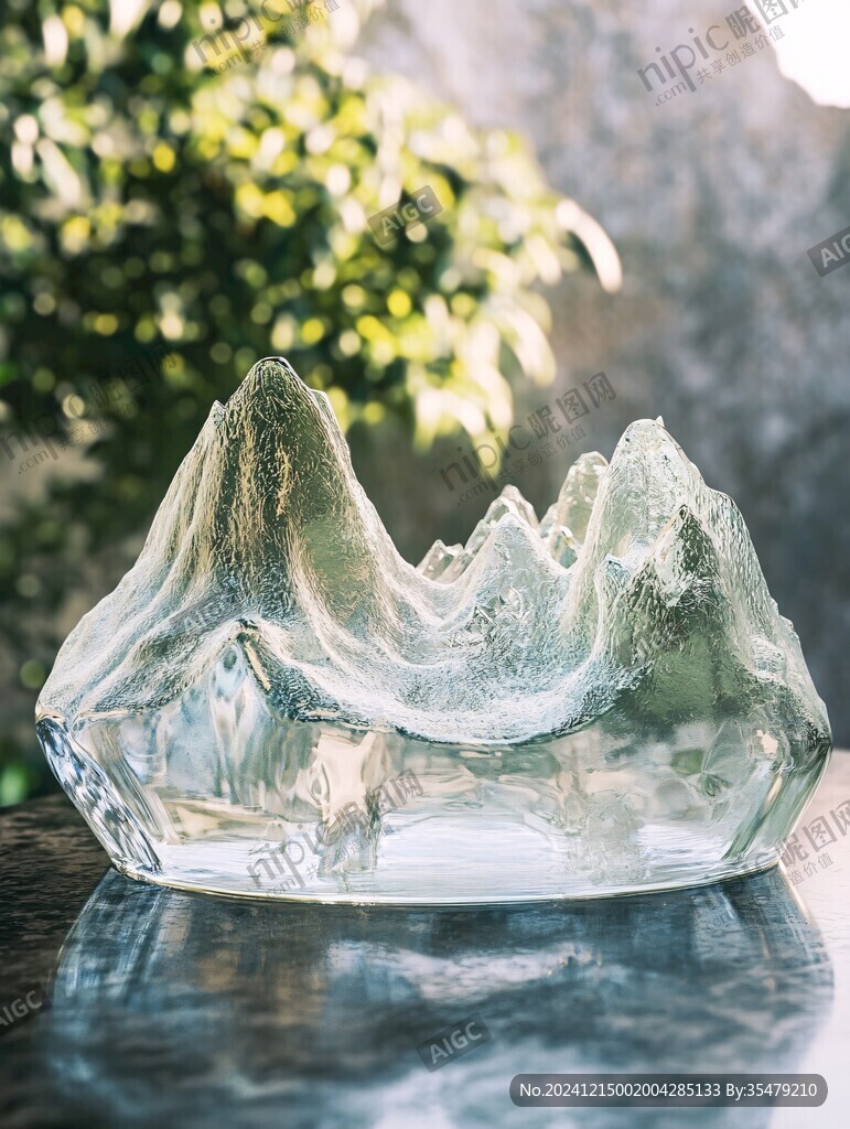 晶雕山水