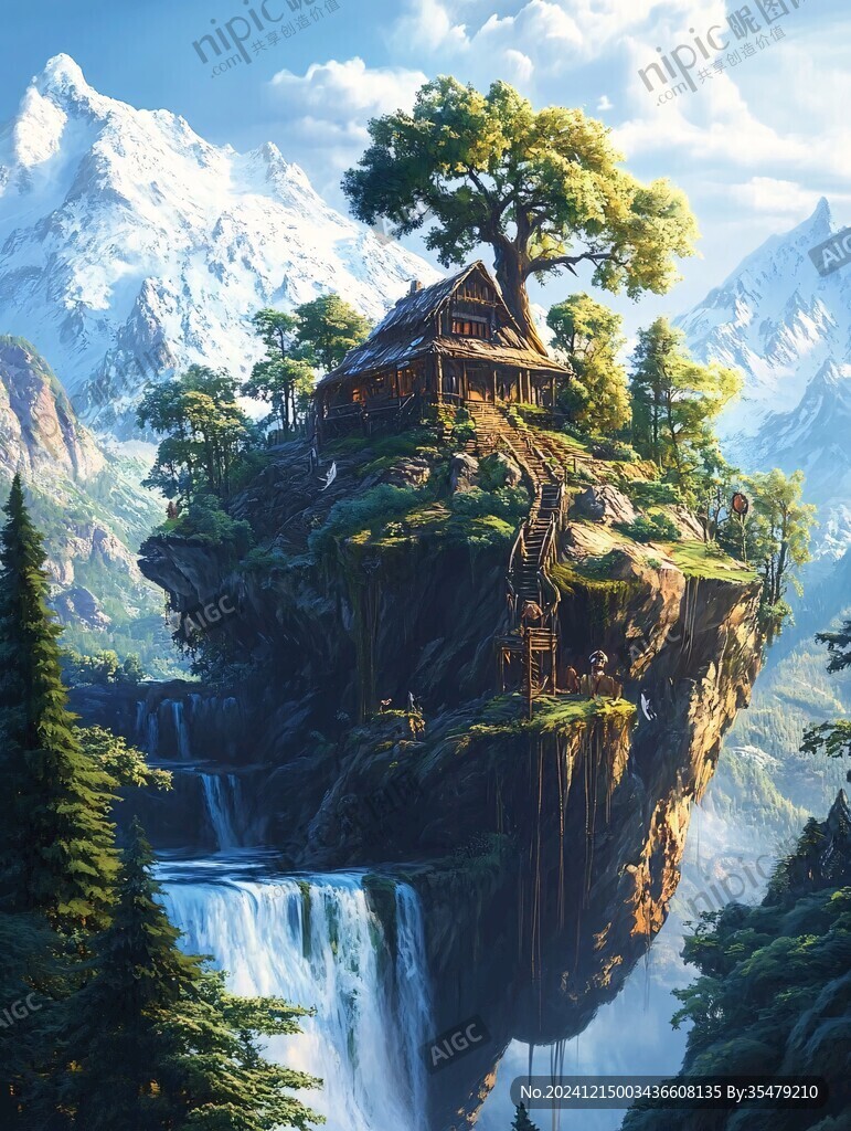 隱居山林場(chǎng)景