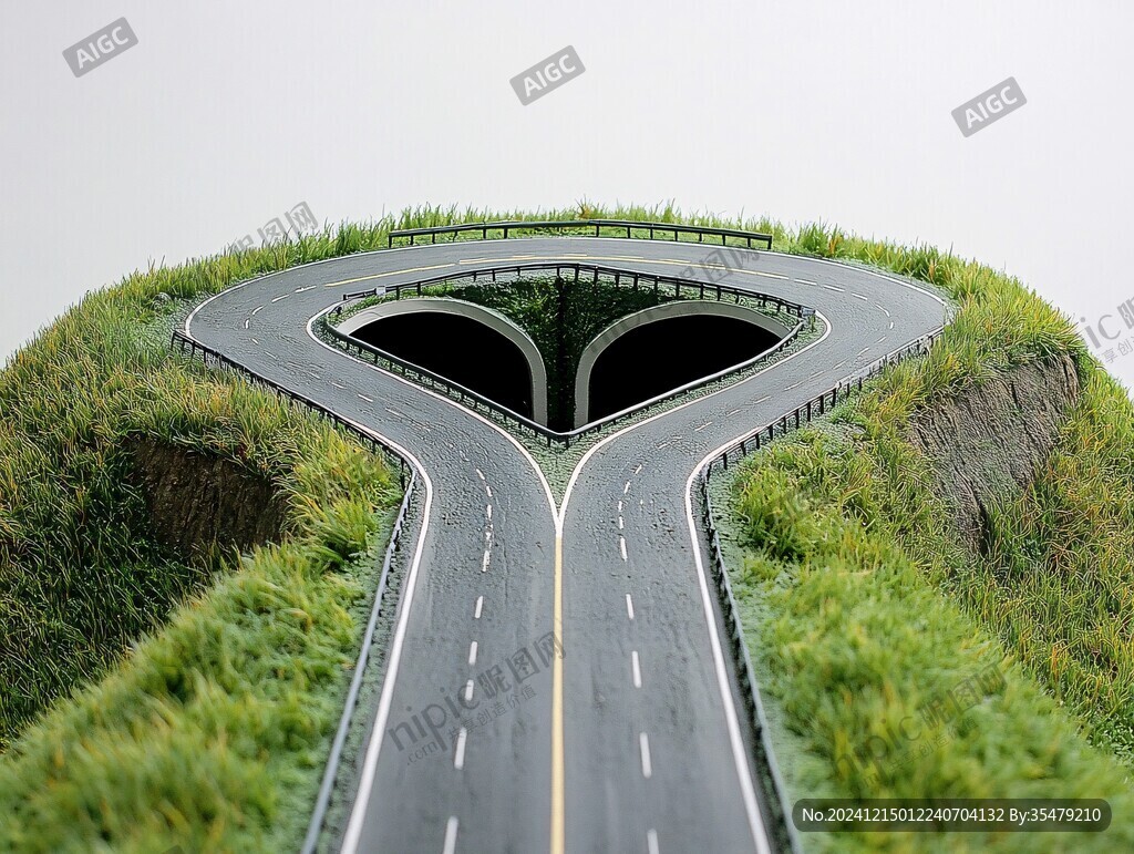 馬路模型特寫