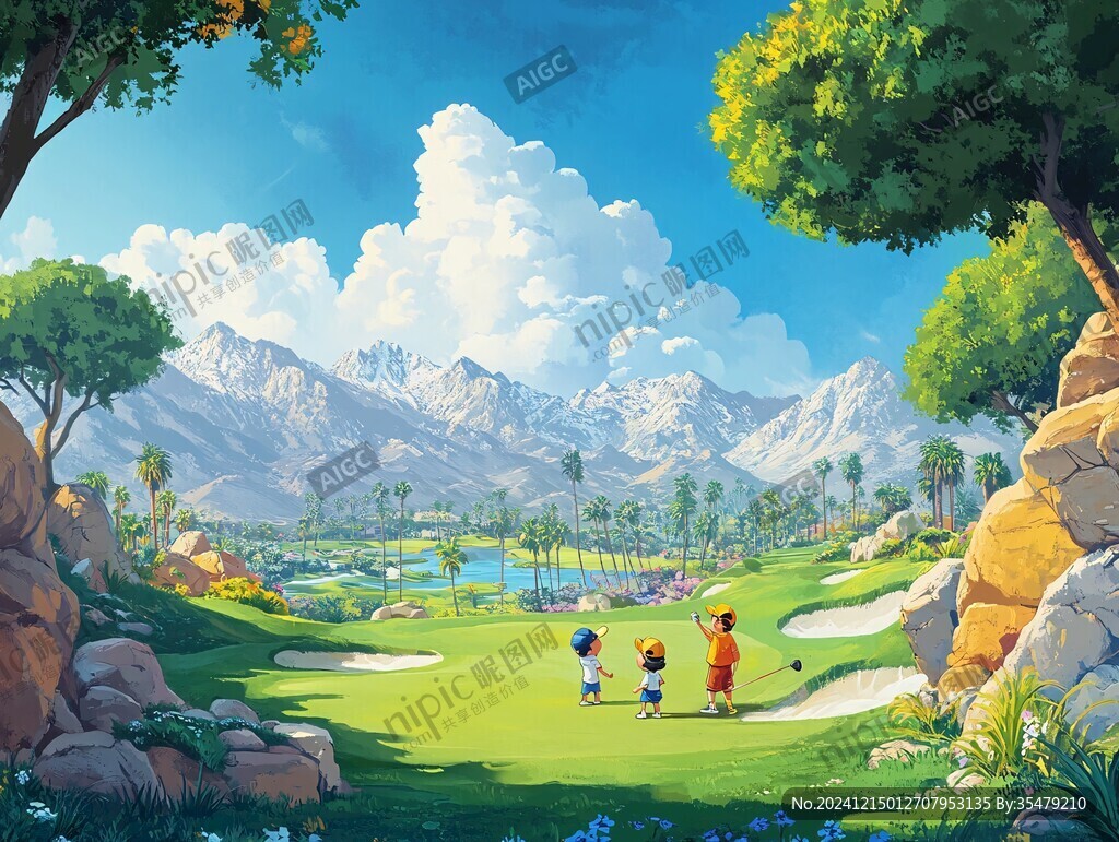 戶外場景插畫