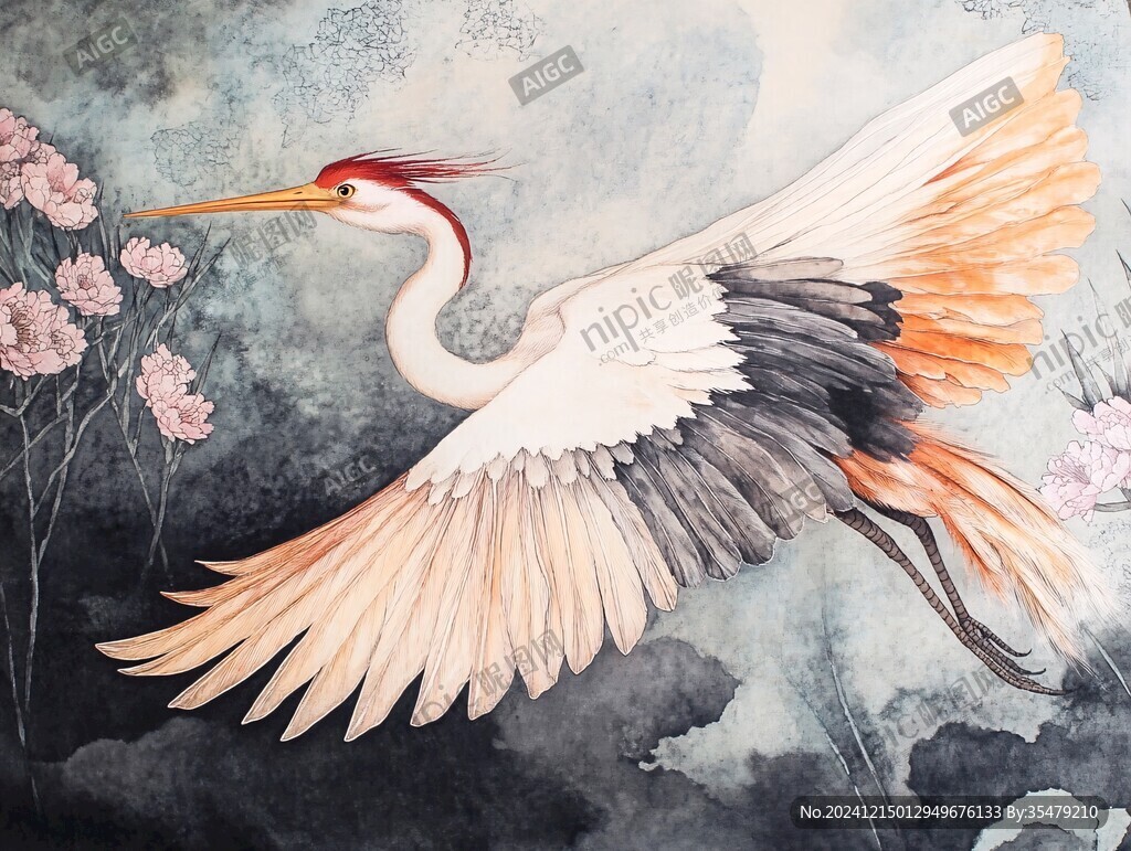 鶴舞九天插畫
