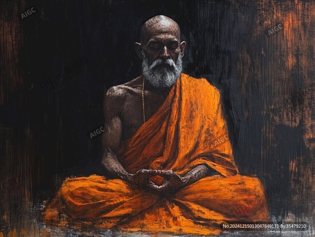 羅漢油畫