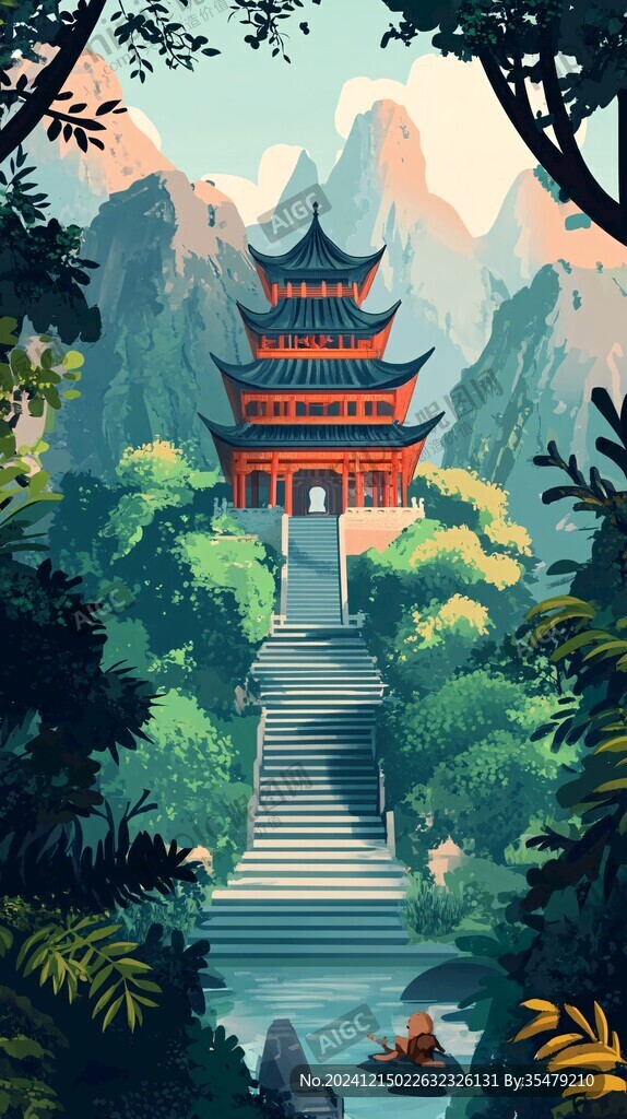 黃鶴樓插畫