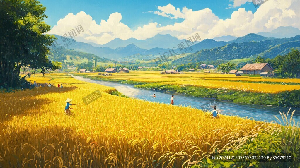 稻田魚插畫