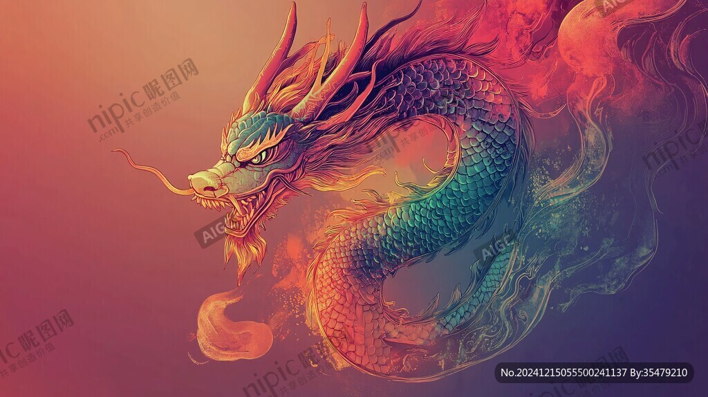 龍包裝插畫