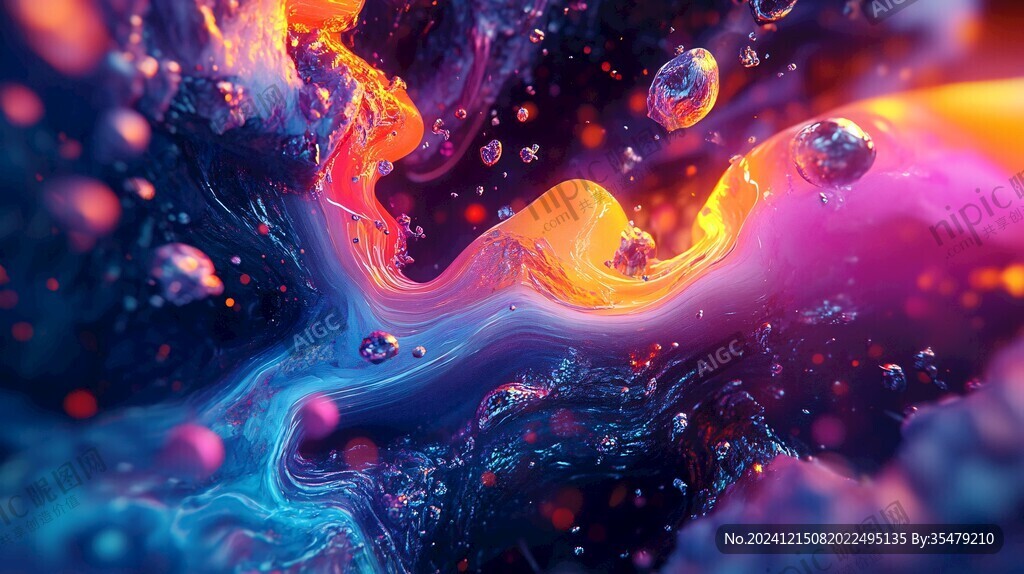 炫麗流體畫