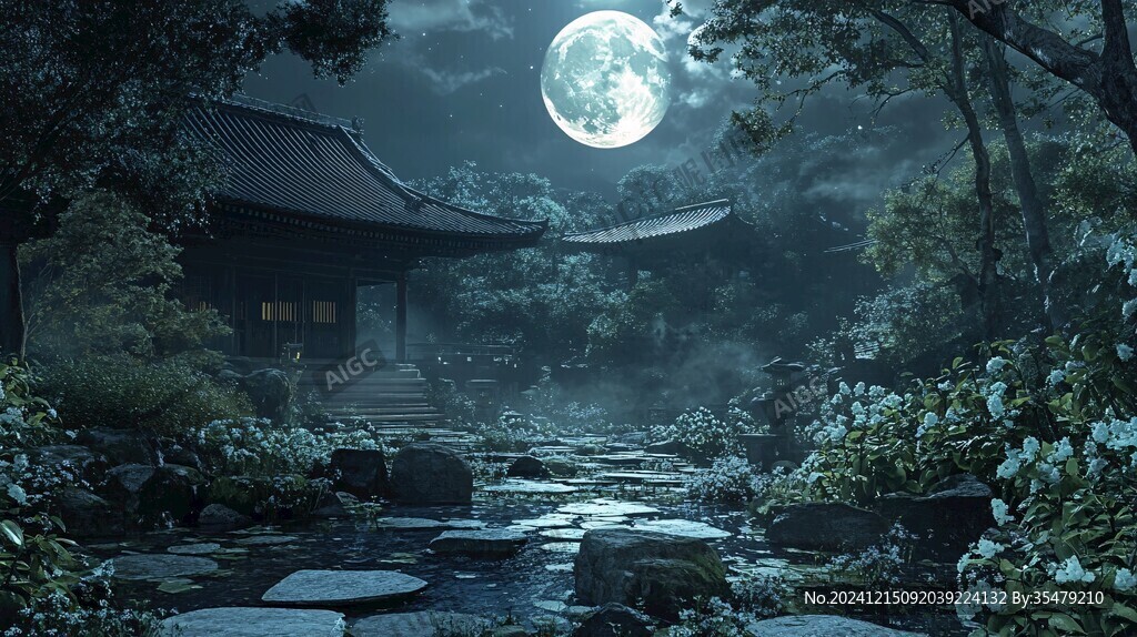 夢幻中秋節(jié)場景