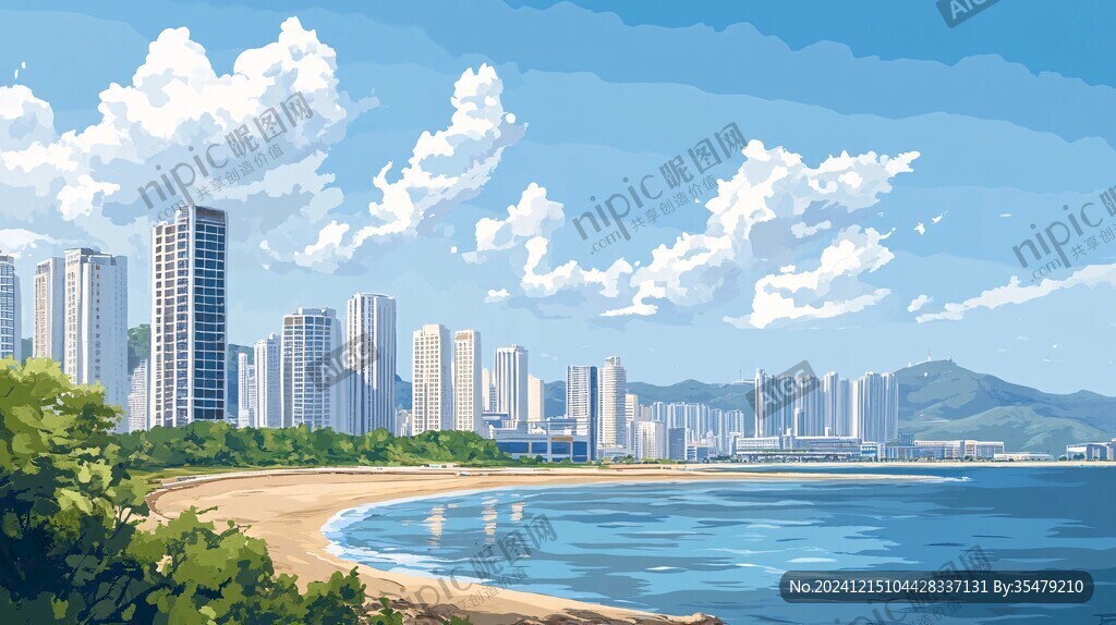 前海插畫