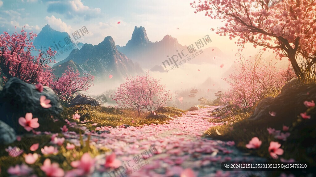 古風場景春暖花開