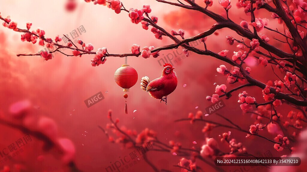 唯美夢幻梅花林