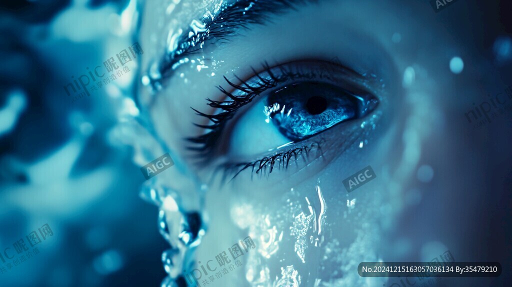 眼睛上的水珠