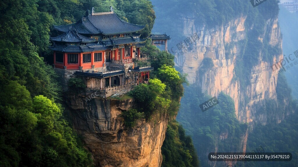 懸崖峭壁上的廟宇