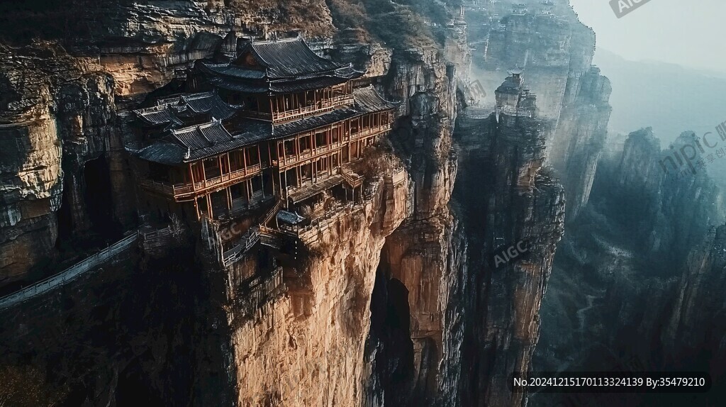 懸崖峭壁上的廟宇