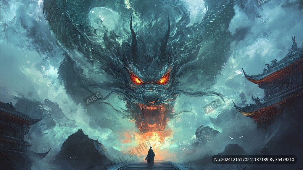 龍年橫版插畫