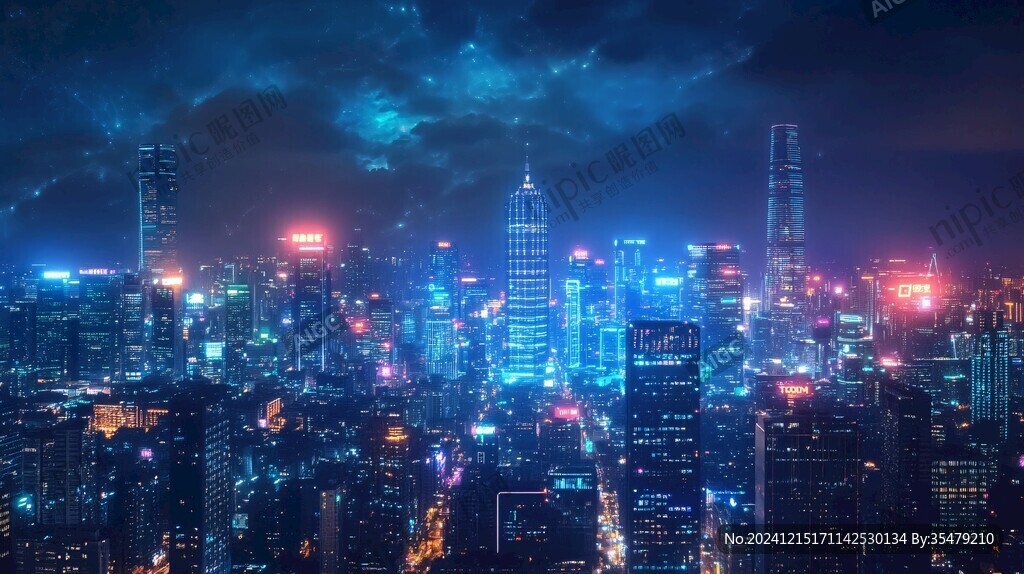 現(xiàn)代科技炫光城市