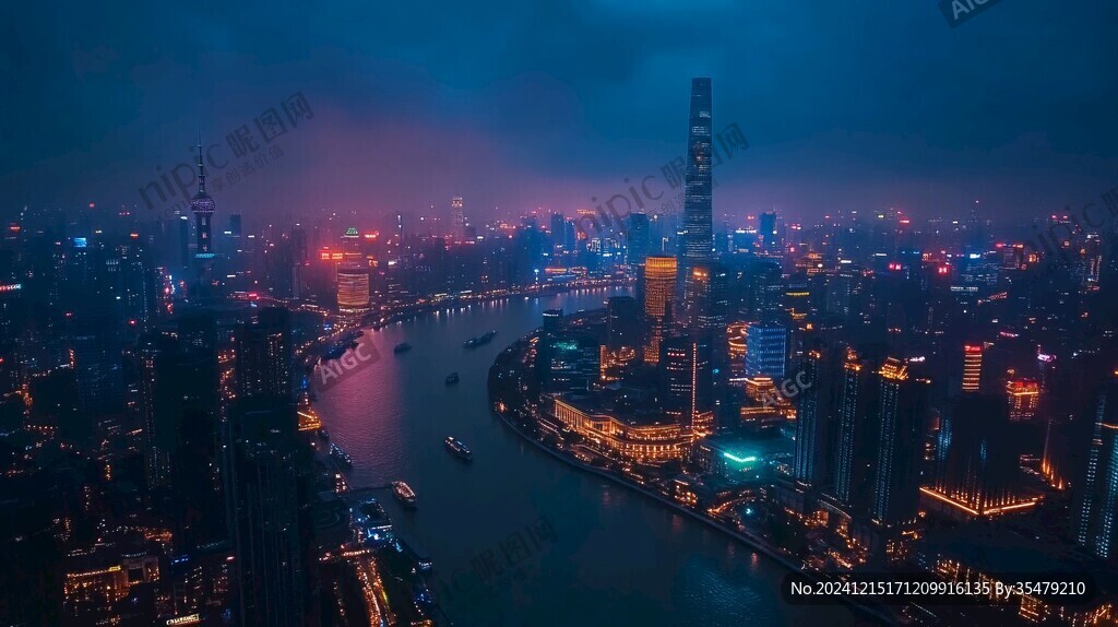 雨霧之下的陸家嘴