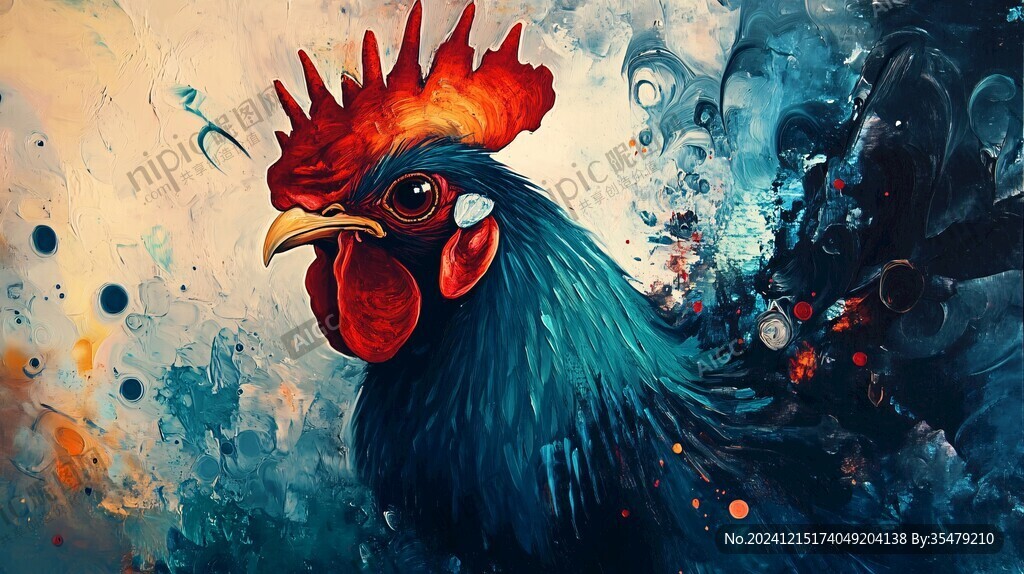 雞插畫設計