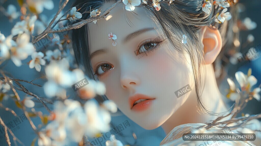 仙氣清冷少女壁紙圖片