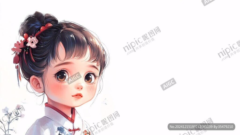 漢服卡通小女孩