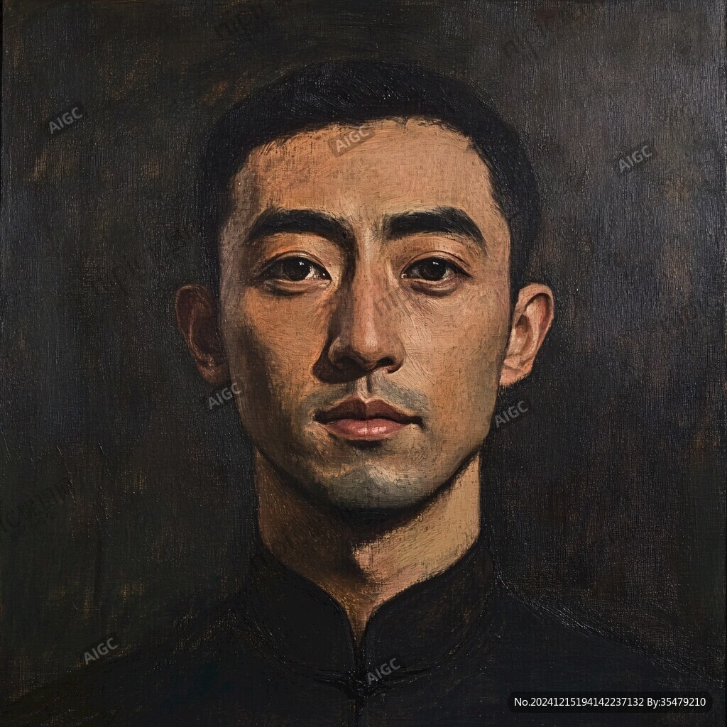 布面油畫肖像