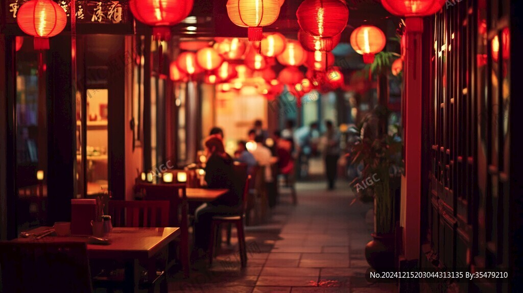掛紅燈籠的餐廳