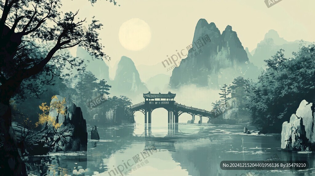 古風(fēng)山水場(chǎng)景