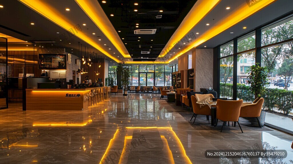 酒店賓館建筑內(nèi)景