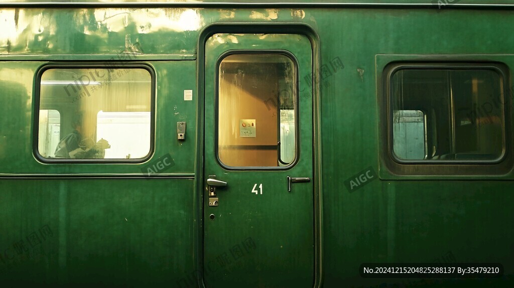 綠皮火車車門