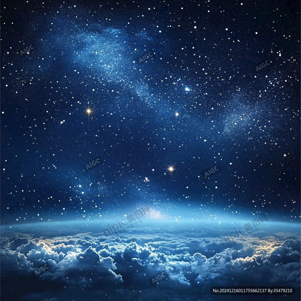炫酷藍(lán)色宇宙背景