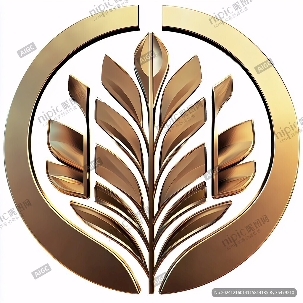 金色麥logo穗