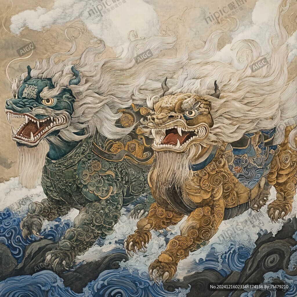 醒獅系列插畫