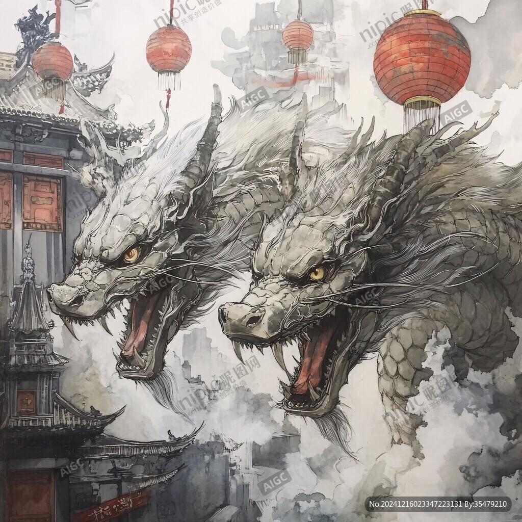 插畫龍年插畫