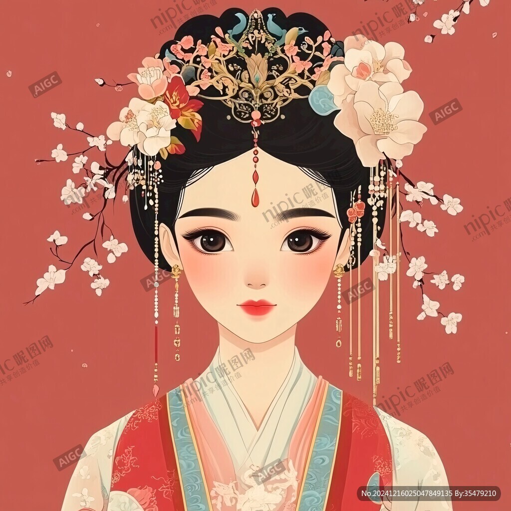 格格頭像插畫