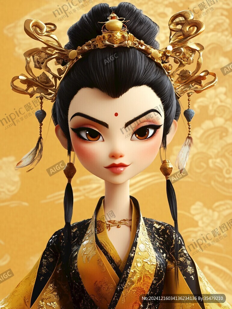 q版皇后插畫