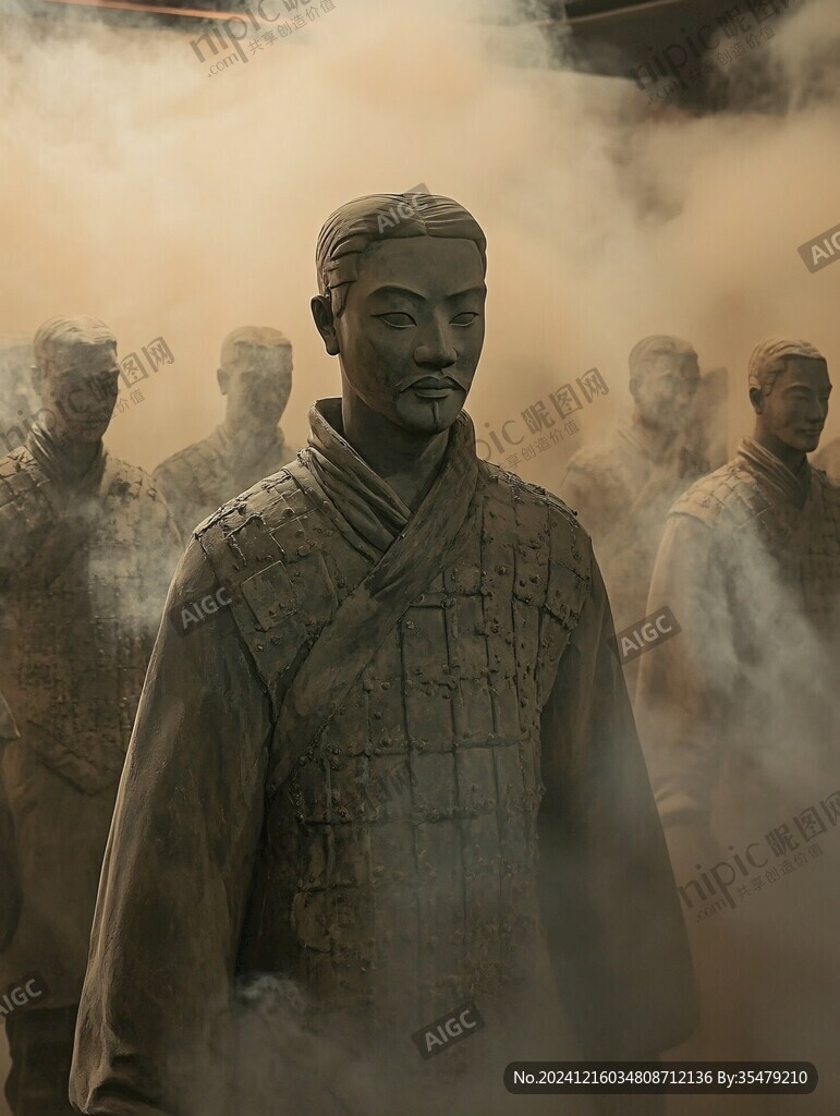 秦朝人物蠟像