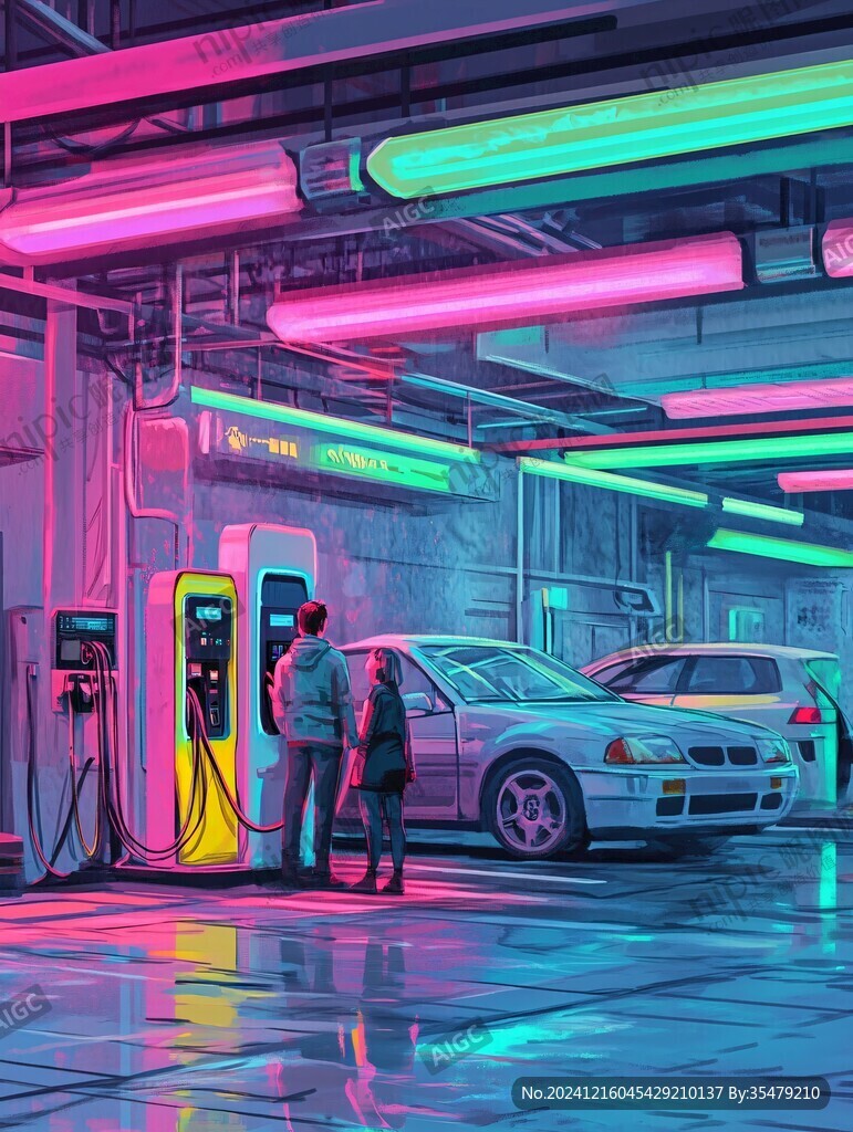 現(xiàn)代汽車充電樁充電站