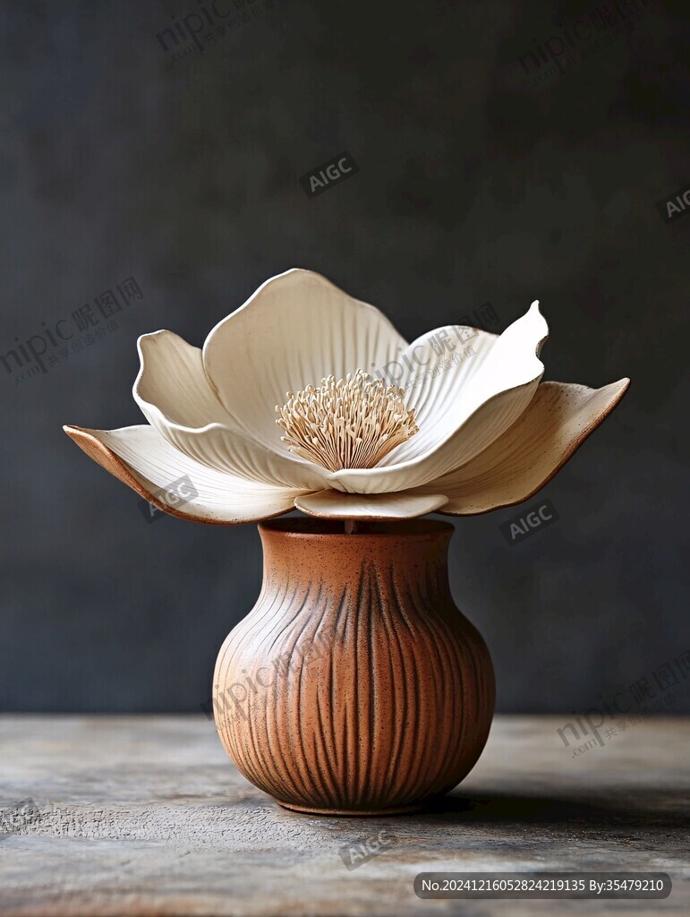 白釉蓮花瓣香薰