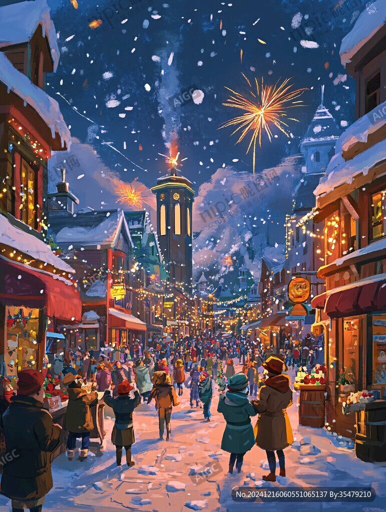 冰雪大世界插畫