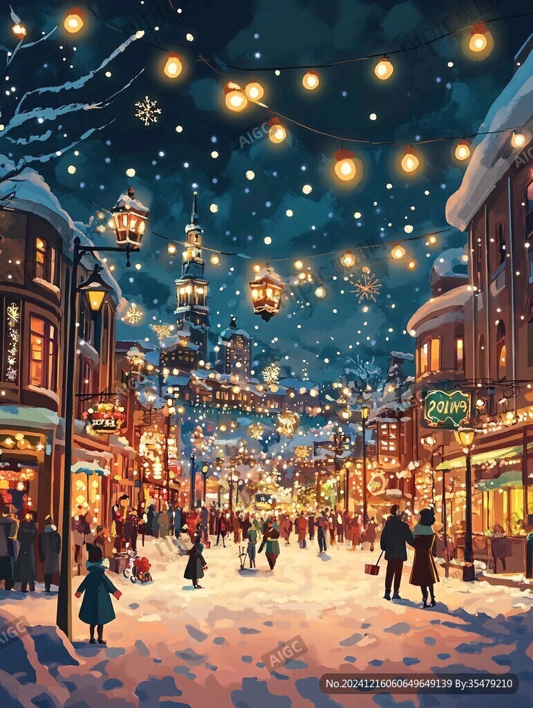 冰雪大世界插畫