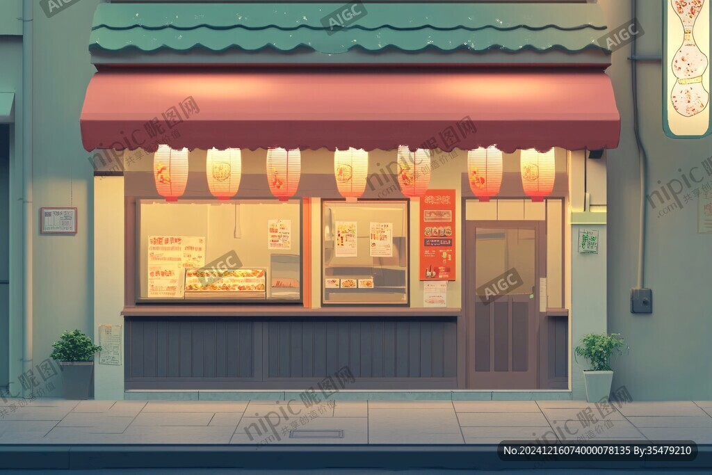 快餐小店場景