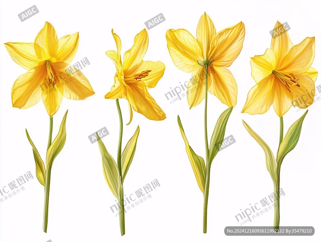 黃花菜插畫