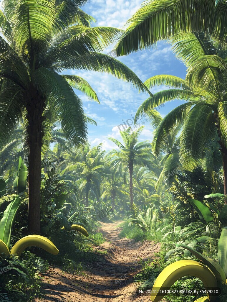 香蕉林背景