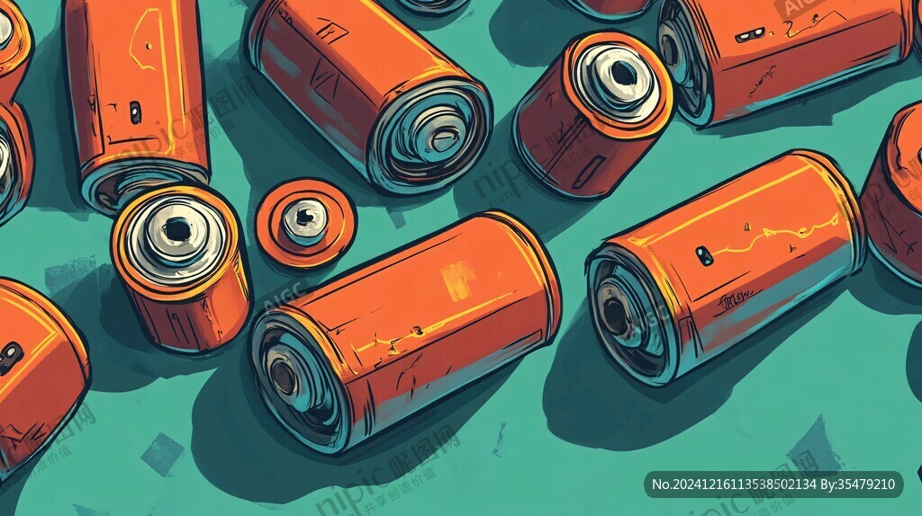 電池插畫