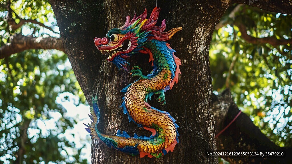 彩龍雕塑