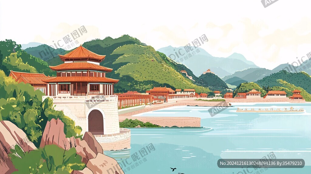 景區(qū)插畫