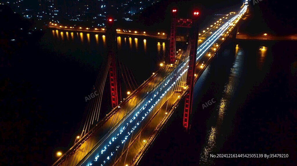鸚鵡洲大橋夜景